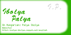 ibolya palya business card